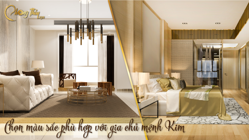 chọn màu sắc hợp với gia chủ mệnh kim